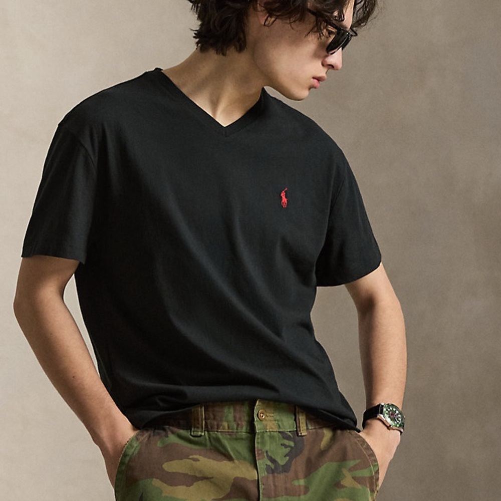 Ralph Lauren Classic Fit Jersey V-Neck T-Shirt Size‎ Medium